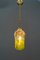 Lámpara colgante Art Déco con vidrio antiguo original, Viena, años 20, Imagen 10