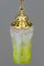 Lámpara colgante Art Déco con vidrio antiguo original, Viena, años 20, Imagen 13