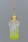 Lámpara colgante Art Déco con vidrio antiguo original, Viena, años 20, Imagen 1