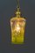 Lámpara colgante Art Déco con vidrio antiguo original, Viena, años 20, Imagen 9