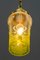 Lámpara colgante Art Déco con vidrio antiguo original, Viena, años 20, Imagen 2