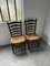 Rustic Oak Straw Chairs, 1890s, Set of 3, Image 12