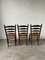 Rustic Oak Straw Chairs, 1890s, Set of 3 25