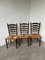 Rustic Oak Straw Chairs, 1890s, Set of 3 9