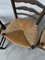 Rustic Oak Straw Chairs, 1890s, Set of 3 31