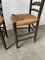Rustic Oak Straw Chairs, 1890s, Set of 3, Image 27