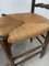 Rustic Oak Straw Chairs, 1890s, Set of 3, Image 26