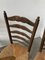 Rustic Oak Straw Chairs, 1890s, Set of 3 20