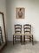 Rustic Oak Straw Chairs, 1890s, Set of 2 5