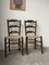 Rustic Oak Straw Chairs, 1890s, Set of 2 1