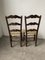 Rustic Oak Straw Chairs, 1890s, Set of 2 31