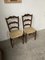Rustic Oak Straw Chairs, 1890s, Set of 2 9