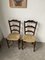 Rustic Oak Straw Chairs, 1890s, Set of 2 8