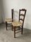 Rustic Oak Straw Chairs, 1890s, Set of 2 21