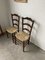 Rustic Oak Straw Chairs, 1890s, Set of 2 15