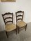 Rustic Oak Straw Chairs, 1890s, Set of 2 25