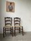 Rustic Oak Straw Chairs, 1890s, Set of 2, Image 10