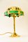 Art Deco Table Lamp with Opaline Glass Plates, Vienna, 1920s 4
