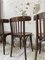 Wooden Bistro Chairs, 1950s, Set of 4 22