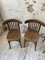 Wooden Bistro Chairs, 1950s, Set of 4 10