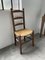 Rustic Oak Straw Chair, 1950s 16