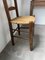 Rustic Oak Straw Chair, 1950s 7