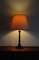 Lámpara de mesa vintage de roble y cebada, Imagen 7
