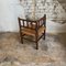 Antique French Corner Chair in Turned Wood and Straw Seat, 1890s, Image 3
