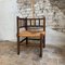 Antique French Corner Chair in Turned Wood and Straw Seat, 1890s 10