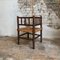 Antique French Corner Chair in Turned Wood and Straw Seat, 1890s 9