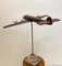 Handmade Oak Hercules C-130 Airplane on Stand, 1950s 6