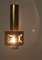 Lámpara colgante Mid-Century dorada, años 60, Imagen 15