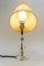 Glass Table Lamp with Chrome Parts and Fabric Shade, Vienna, 1960s, Image 8