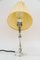 Glass Table Lamp with Chrome Parts and Fabric Shade, Vienna, 1960s, Image 7