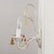 Wandlampen mit Farbigen Muranoglas Hängen in Elfenbein & Weißer Struktur, Italien, 2er Set 4