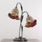 Tischlampe mit Tassen aus Muranoglas mit Struktur aus mehrfarbigem Murrine & dunklem Messing, Italien 5
