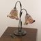 Tischlampe mit Tassen aus Muranoglas mit Struktur aus mehrfarbigem Murrine & dunklem Messing, Italien 2