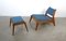 German Low Lounge Chair with Ottoman, 1950s, Image 2