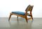 German Low Lounge Chair with Ottoman, 1950s, Image 8