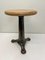 Stool in Cast Iron and Wood from Singer, 1930s 10