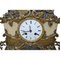 Antique French Marble Bronze and Porcelain Table Clock with the Queen and a Cross, Image 4