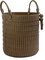 Paraty Indochina Croco Woven Leather Basket by Elisa Atheniense Home 1