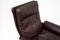 Vintage Leather Reclining Armchair and Stool from de Sede, 1960, Set of 2, Image 10