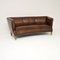 Vintage Danish Leather Sofa, 1950s, Image 1