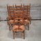 Rustic Art Deco Chairs from Charles Dudouyt, 1950s, Set of 6 1