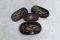 Japanese Lacquer Oval Tray Set, 1950s, Set of 4, Image 1
