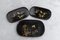 Japanese Lacquer Trays, 1950s, Set of 3 1