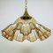 Lámpara colgante vintage de cristal de Murano de De Majo, Italia, años 70, Imagen 1