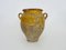 19th Century Glazed Yellow Confit Pot, South West of France, Pyrenees 1