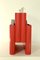 Vintage Red Plastic Carminio Magazine Holder by Giotto Stoppino for Kartell, Italy, 1980s 7